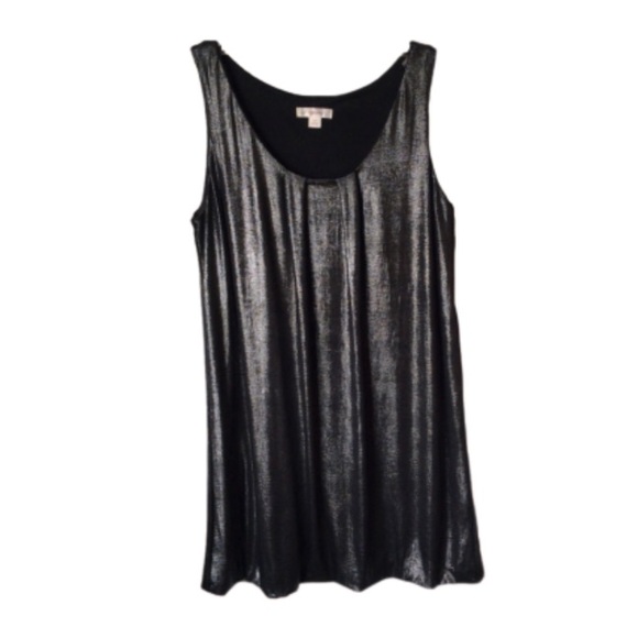 Xhilaration Dresses & Skirts - Xhiliration black shimmer sleeveless dress